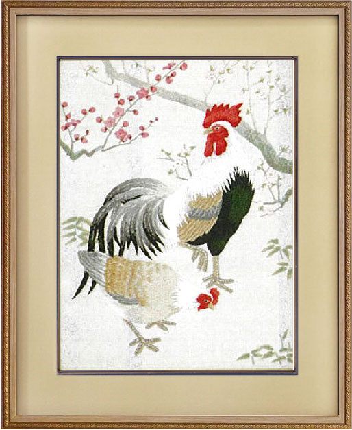 No.122 Rooster and Plum Blossoms