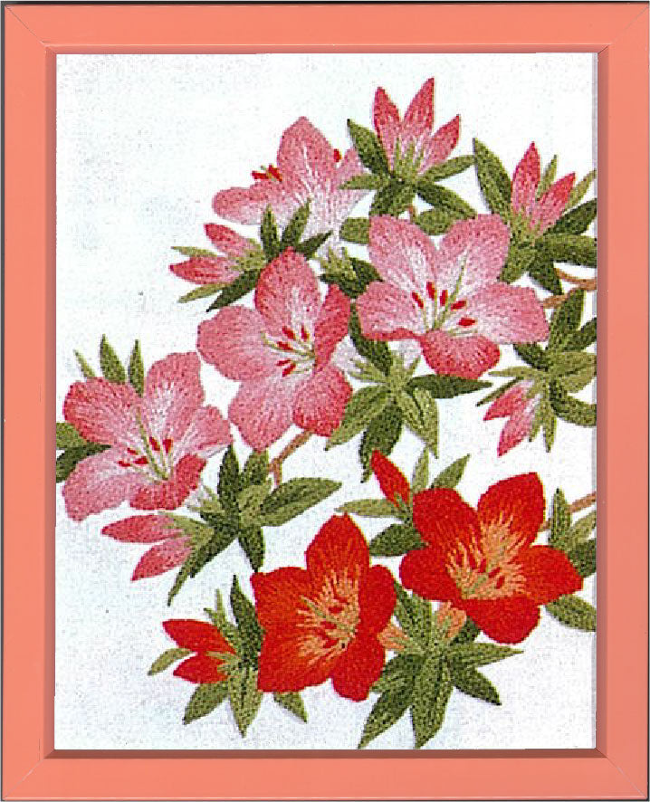 No.713 Satsuki Azalea Set with Frame