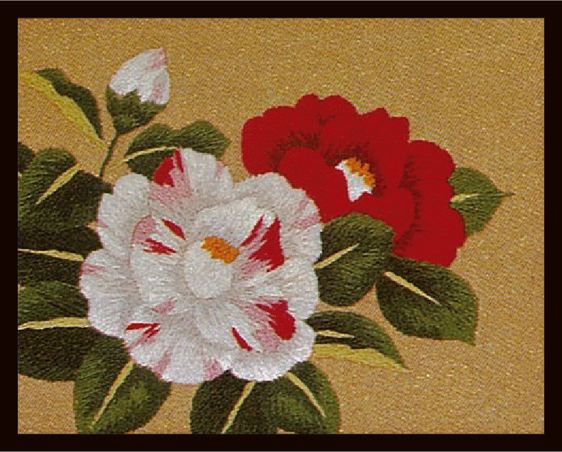 No.721 Camellia Set with Frame