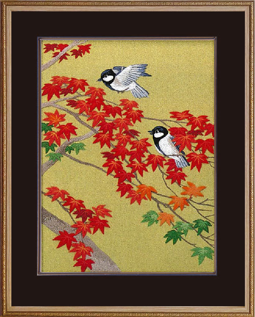 No.99 Maple Leaves and Little Birds