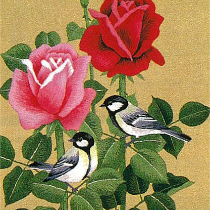 No.103 Roses and Great Tits