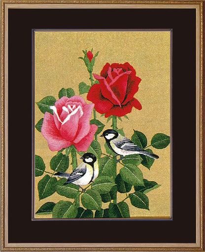 No.103 Roses and Great Tits