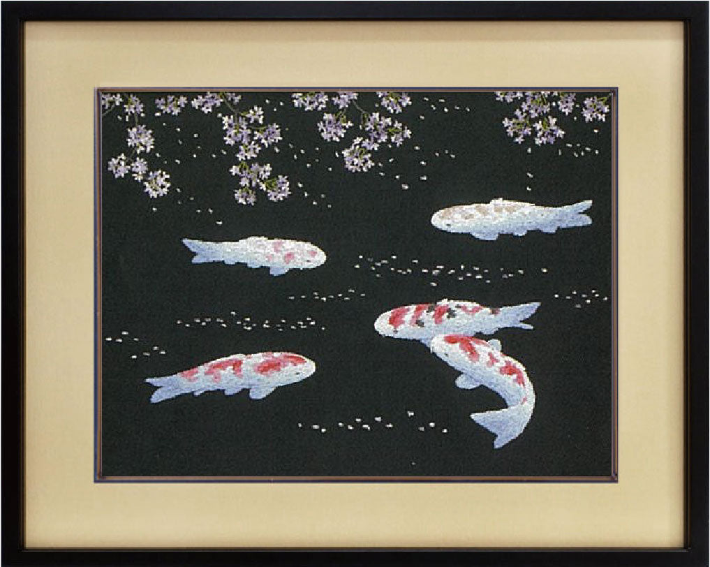 No120 桜と錦鯉