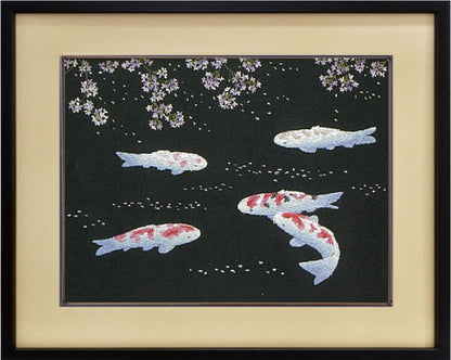 No120 桜と錦鯉