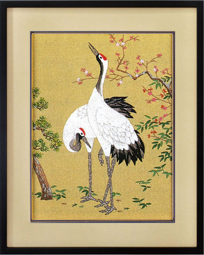 No.160 Cranes with Pine, Bamboo, and Plum