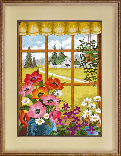 No174 窓辺の花