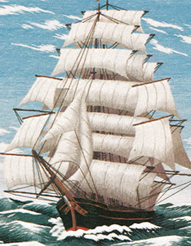 No292 Sailing boat (No. 6)