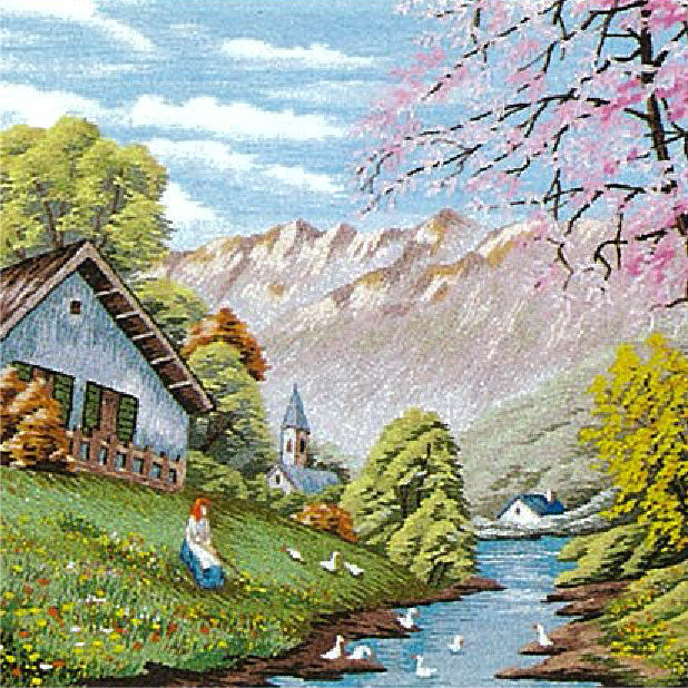 No462 山の春