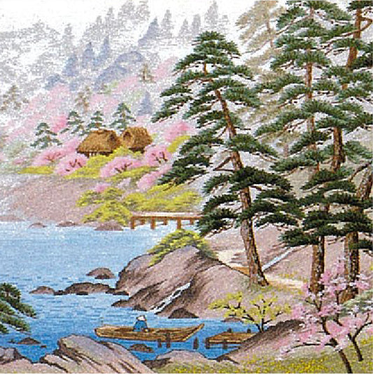 No464 浜辺の春
