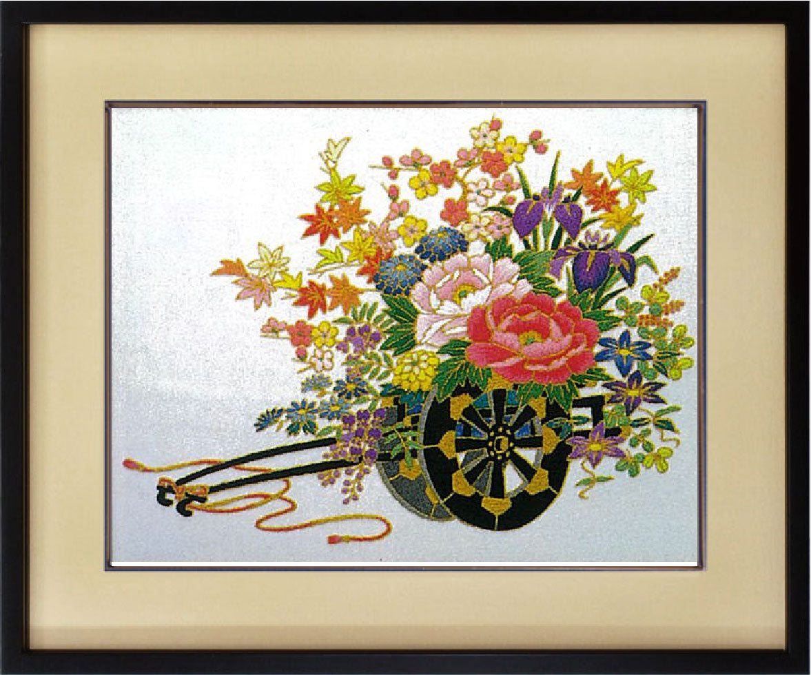 No.469 Gold-Thread Flower Cart