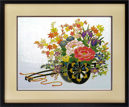 No.469 Gold-Thread Flower Cart