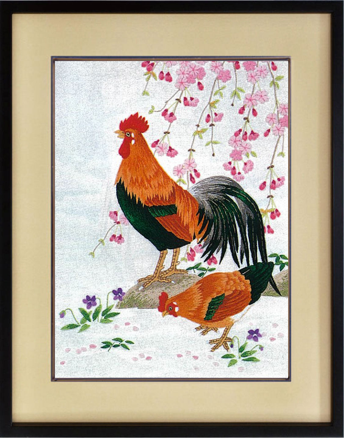 No480 鶏と桜