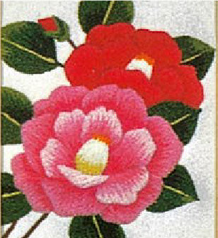 No636 つばき 額付きセット