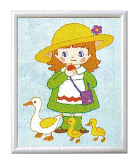 No.708 Three Ducklings Set with Frame