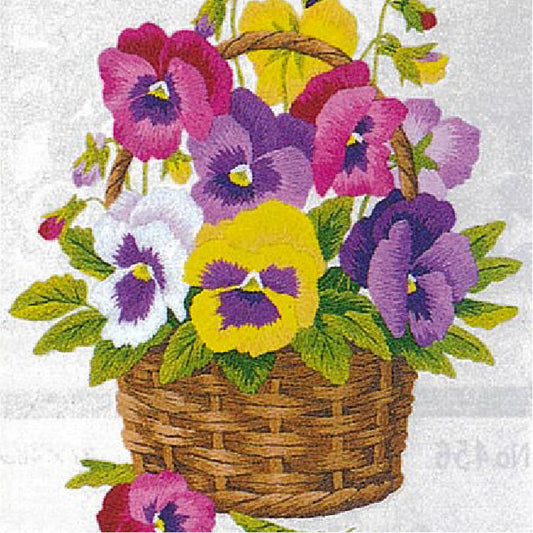 No.72 Basket of Pansies