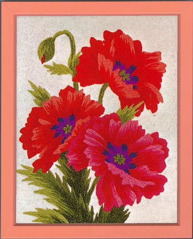 No.724 Poppy Set with Frame