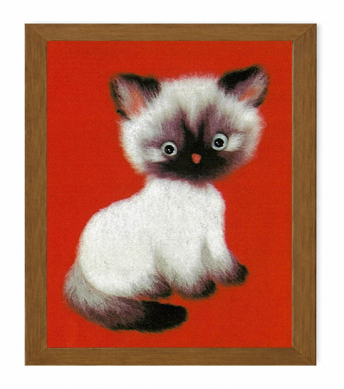 No.751 Siamese Cat Set with Frame