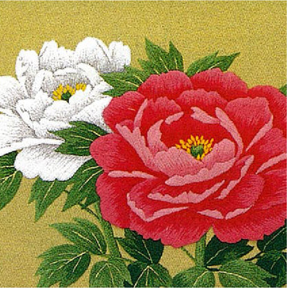No94 紅白牡丹
