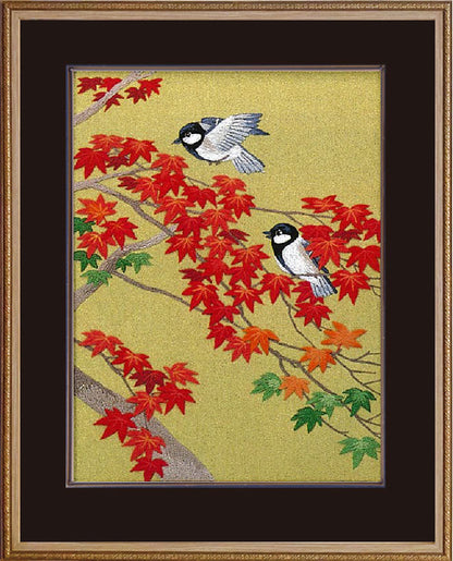 No.99 Maple Leaves and Little Birds